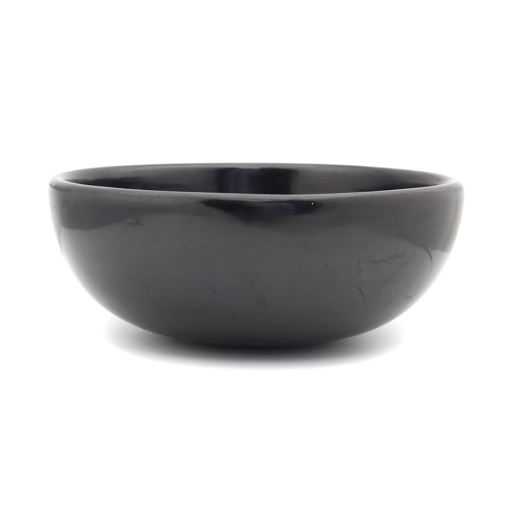 Maria Martinez - San Ildefonso Bowl c. 1956-1965: Maria Martinez (1887-1980) - San Ildefonso Black Bowl c. 1956-1965, 3" x 7.5". Signed "Maria Poveka" on the bottom. Acquired from a private collection in Missouri. Each lot shows additional images, co