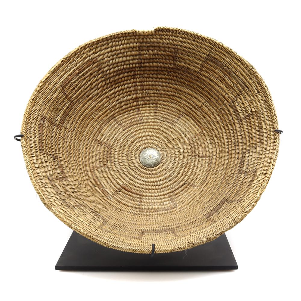 Navajo Wedding Basket, Silver Button c. 1890s (1 of 6)