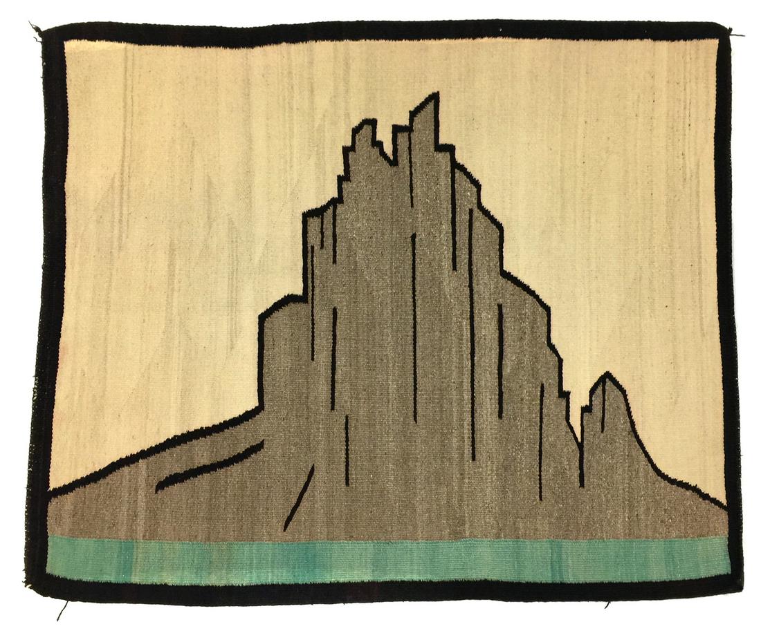Navajo Shiprock Pictorial Rug c. 1940s (1 of 18)