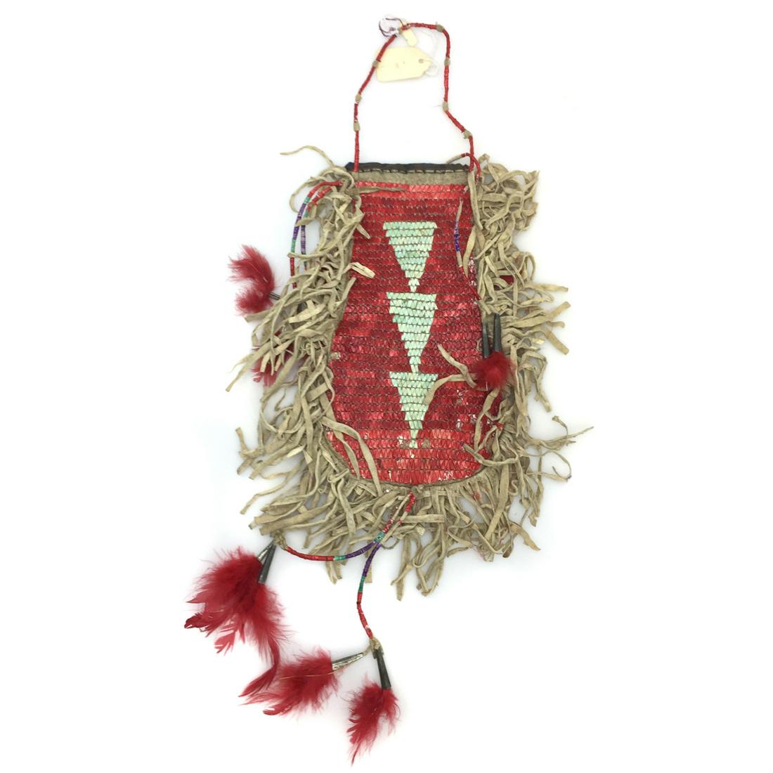 Sioux Leather Bag with Quillwork, c. 1890s (1 of 11)