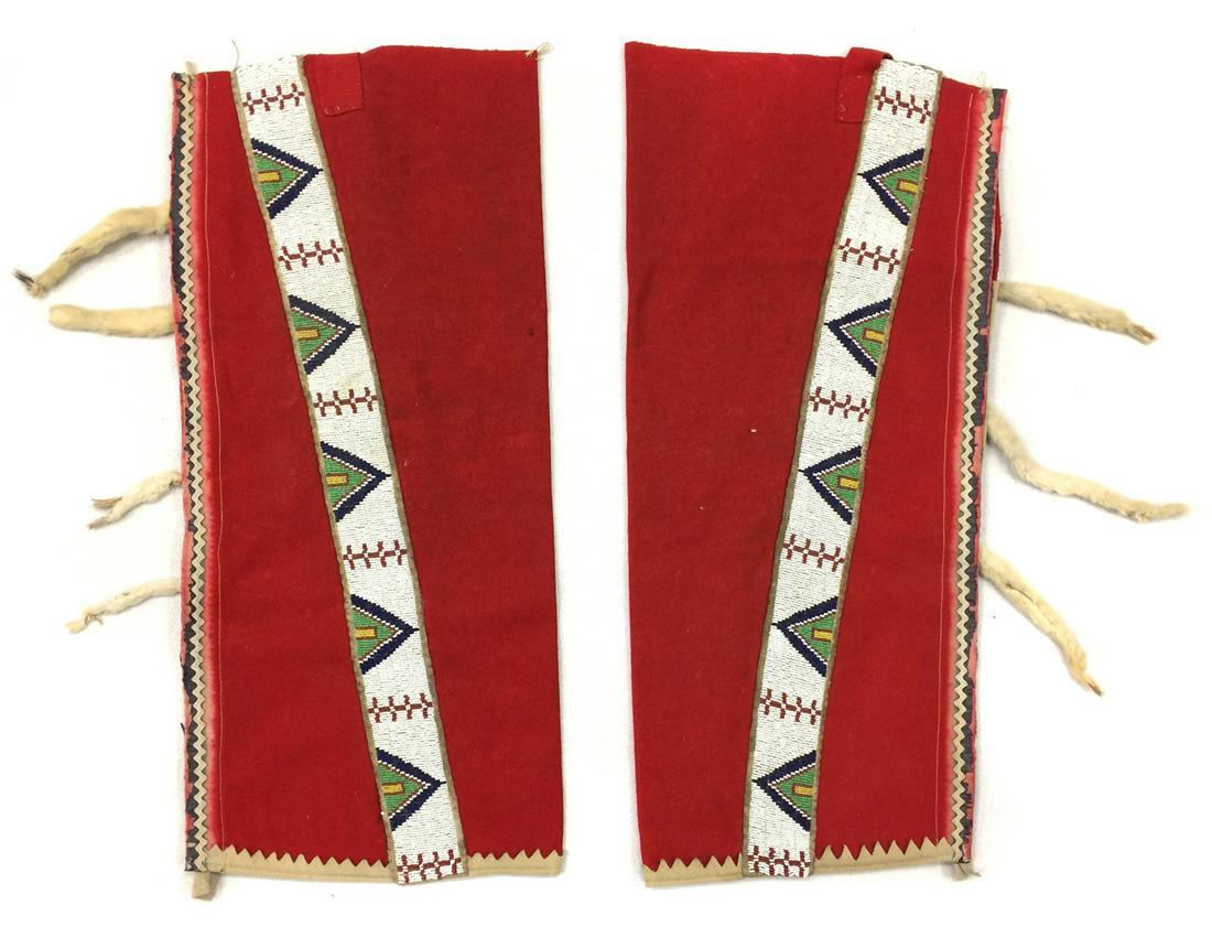 Lakota / Sioux Beaded Leggings, c. 1900-10s (1 of 15)