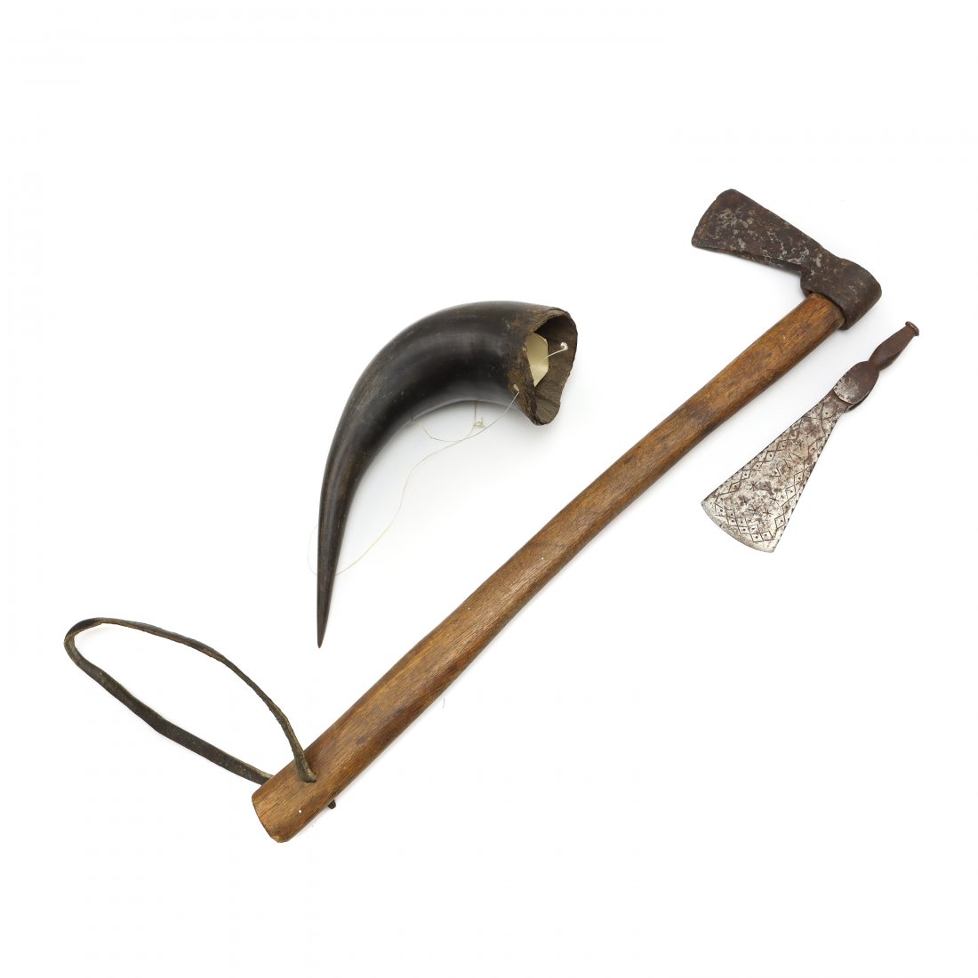 Buffalo Horn and Early Pipe Hatchets c. 1883 (1 of 7)