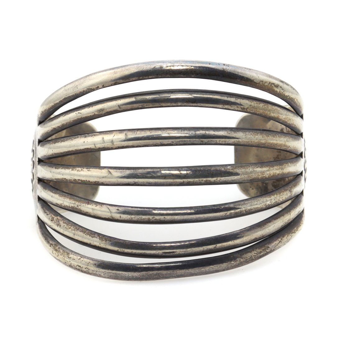 Kenneth Begay (1913-1977) - Navajo Sterling Silver Bracelet c. 1950s (1 of 5)