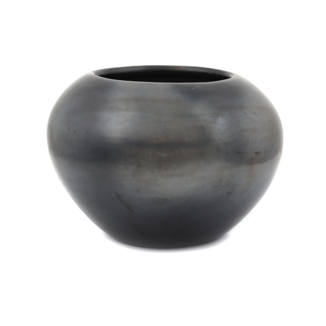 Maria Martinez (1887-1980) - San Ildefonso Black Jar c. 1950-60s (1 of 7)