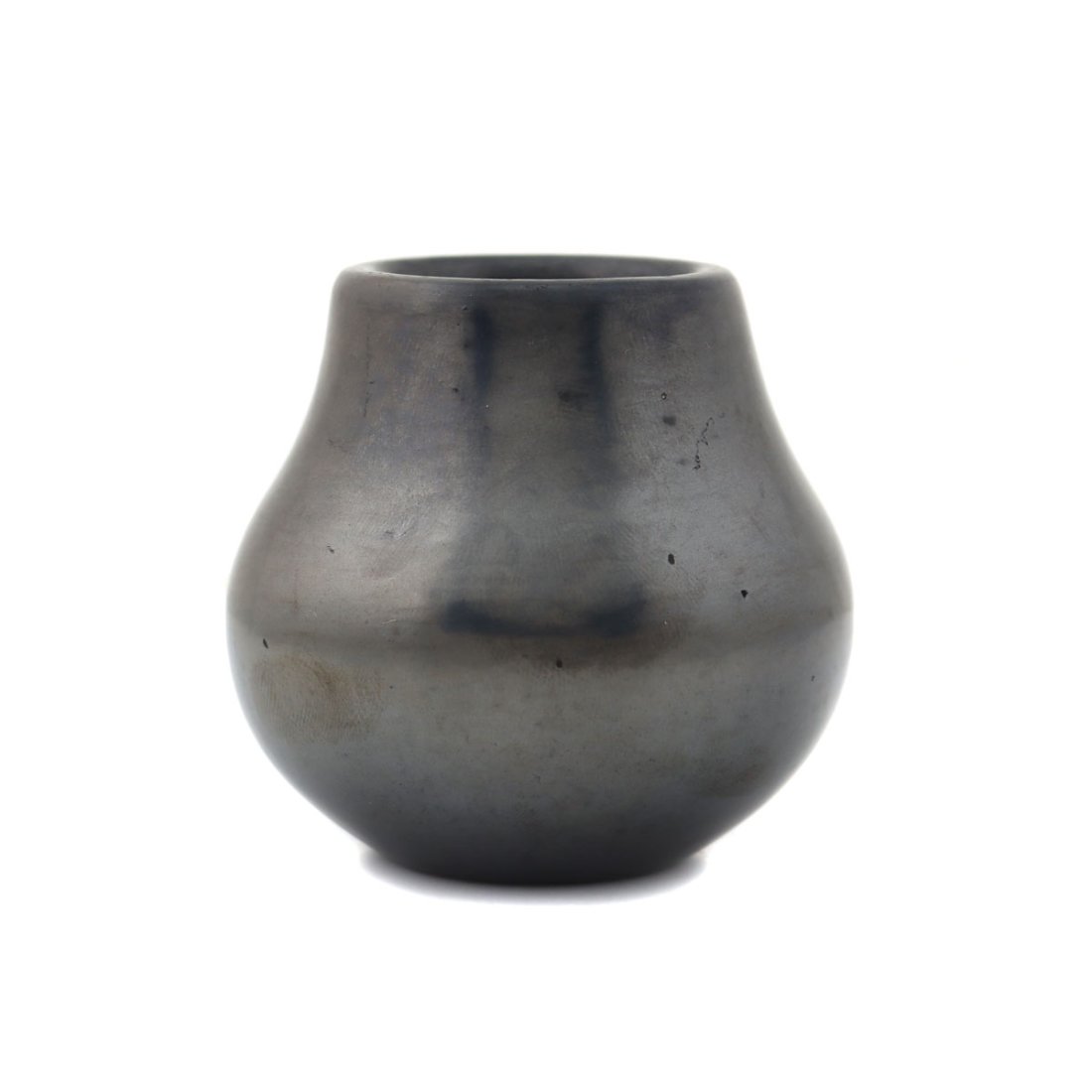 Tony Da (1940-2008) - San Ildefonso Black Gunmetal Jar c. 1970s (1 of 7)