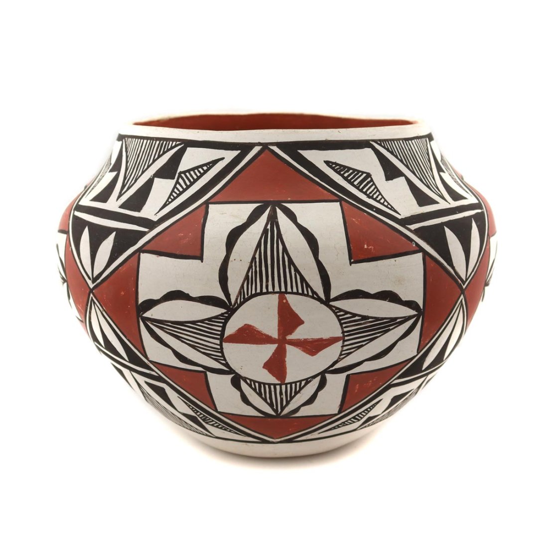 Santana Antonio - Acoma Polychrome Jar c. 1950-60s (1 of 6)