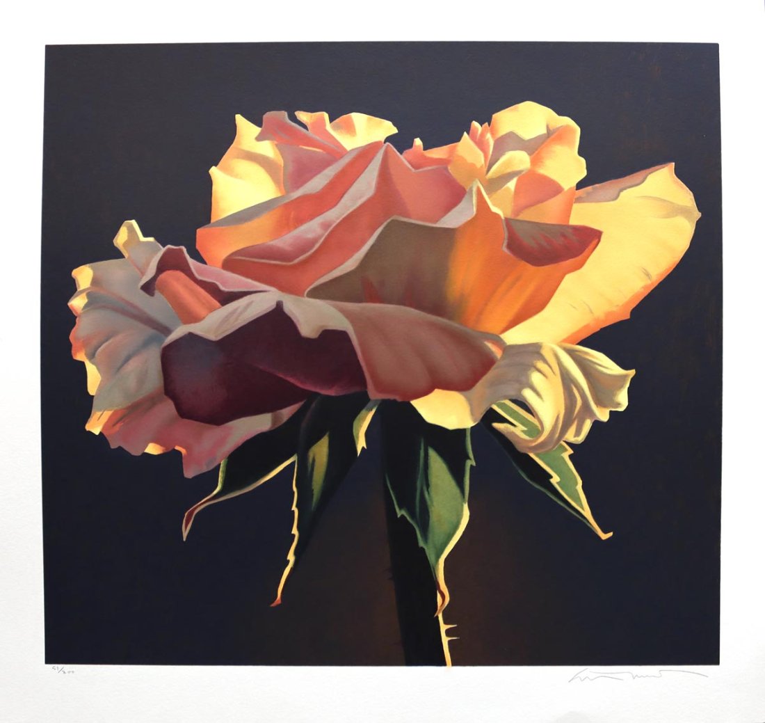 Ed Mell - Dusk Rose, 57/200: Ed Mell - Dusk Rose, 57/200, UnframedCondition: Excellent conditionProvenance: From the artistDescription: One of Ed Mell's most sought-after lithographs, 57/200. Mell is no longer making any new lith