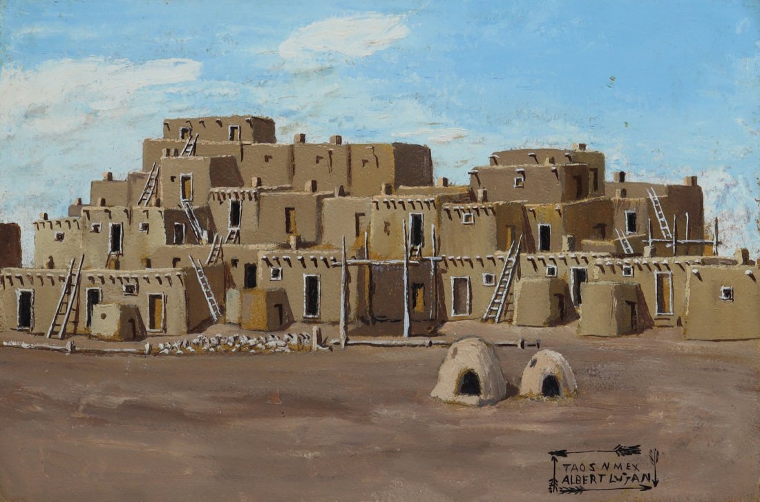 Albert Lujan (a.k.a. Weasel Arrow) (1892-1948) - Taos Pueblo (1 of 4)