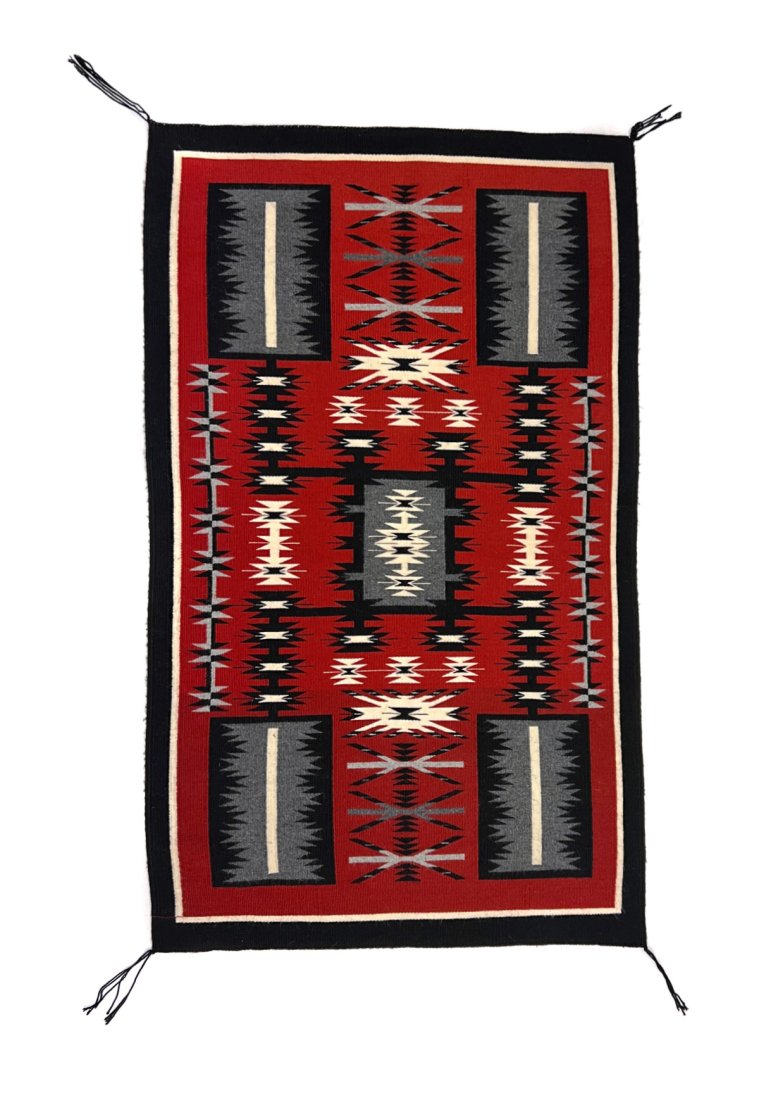 Navajo Crystal Storm Pattern Rug c. 1980s (1 of 5)