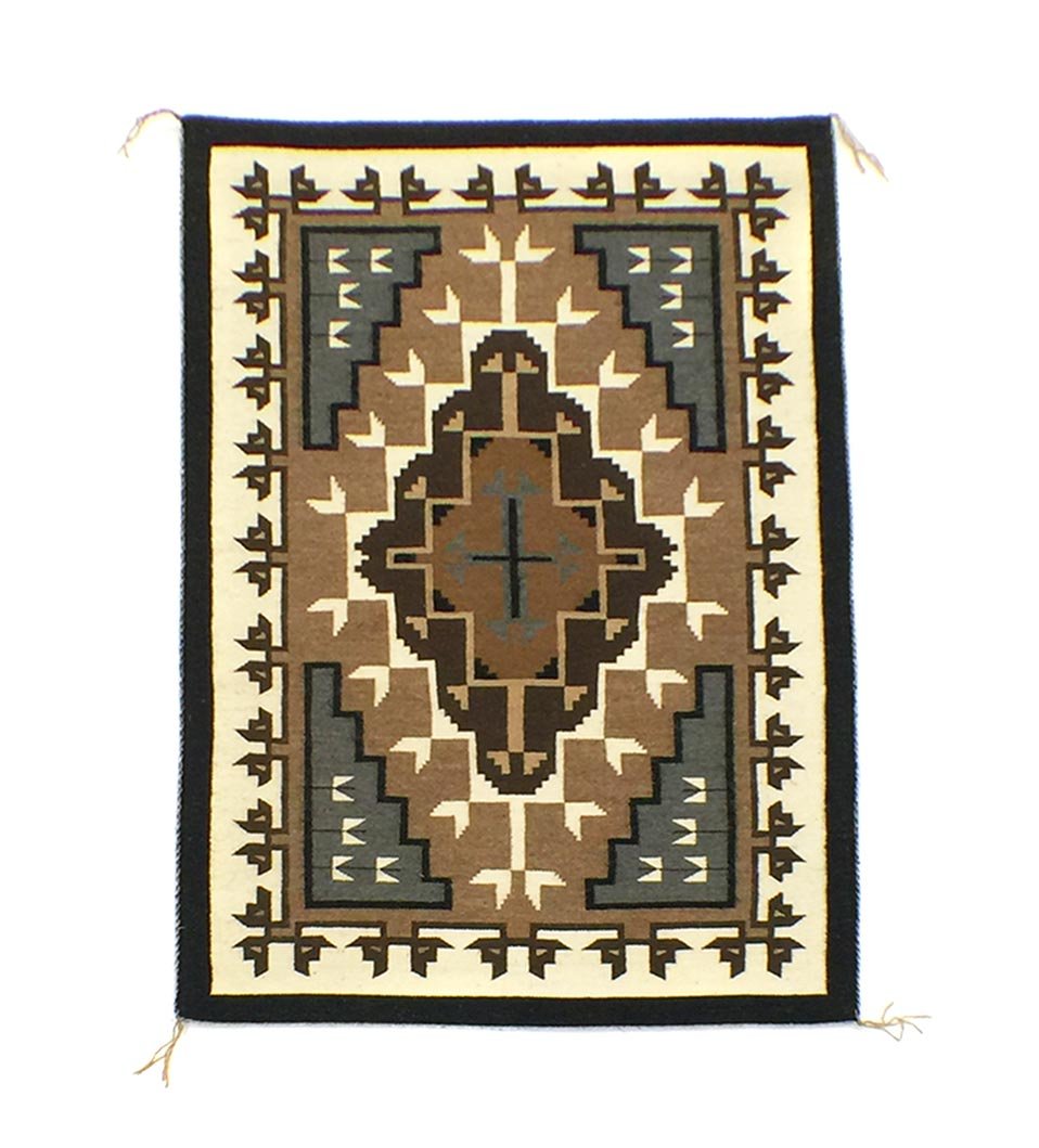 Navajo Two Grey Hills Rug by Mary Joe Gould, c. 1974 (1 of 4)