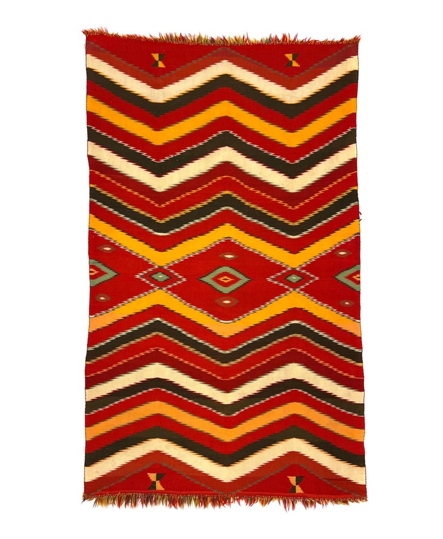 Navajo Germantown Eyedazzler Blanket c. 1890s (1 of 20)