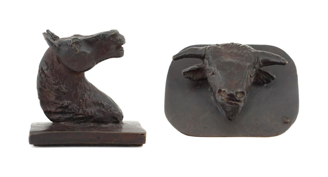 Charles Marion Russell (1864-1926) - Pedigree Shorthorn 2-Piece Set (1 of 1)