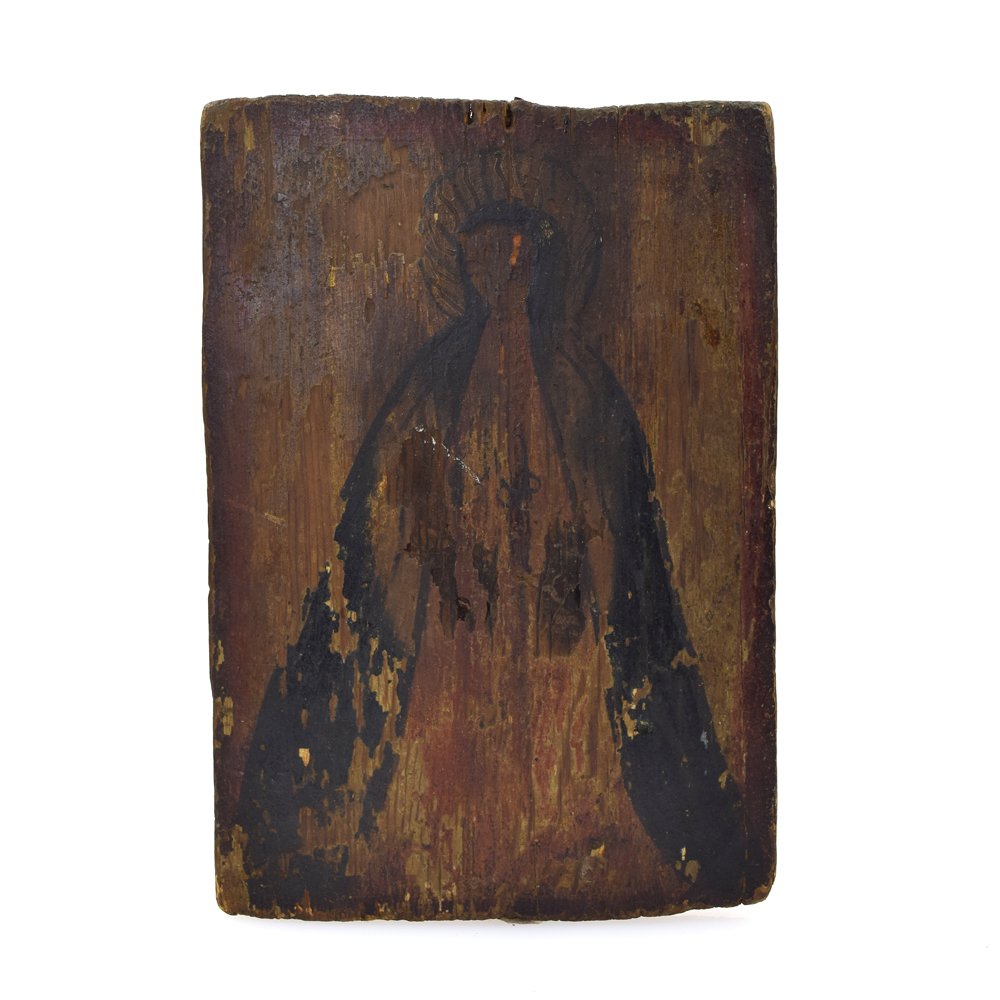 New Mexican Antique Spanish Colonial Retablo c. Mid-1800s (1 of 4)