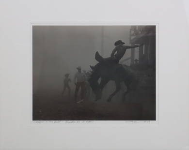 Louise Serpa (1925-2012) - Skeeter in the Dust: Louise Serpa (1925-2012) - Skeeter in the Dust, Photograph, 10.25" x 13.25" (16" x 20" framed). Ex Frank and Jean Hamilton estate.