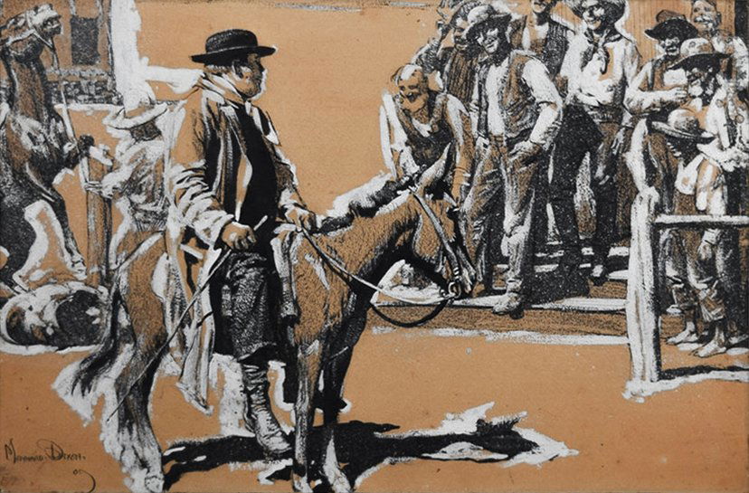 Maynard Dixon "Good Day to You" said the Newcomer (1 of 4)