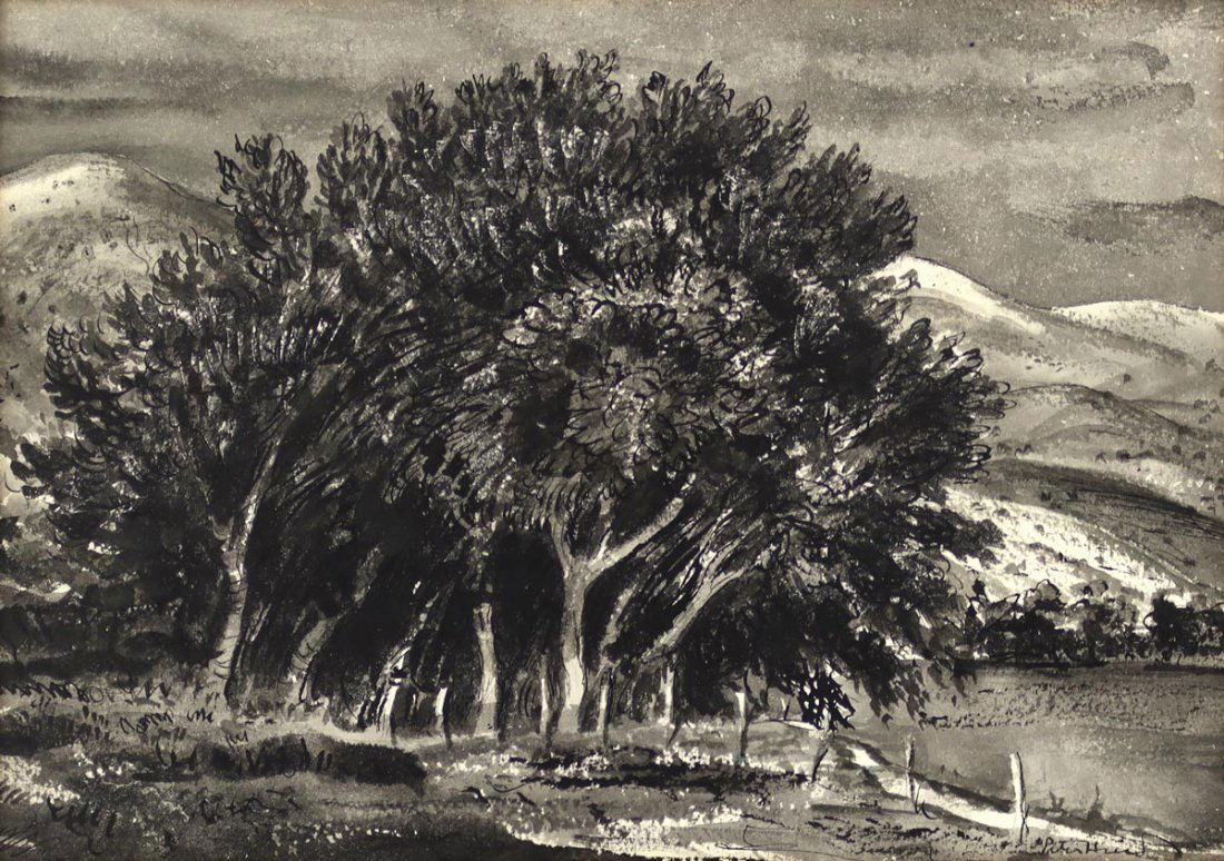Peter Hurd (1904-1984) - Cottonwood Grove (1 of 7)
