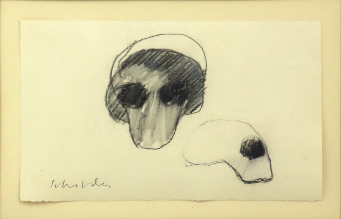 Fritz Scholder (1937-2005) - Face with Glasses (1 of 4)