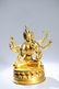 A Chinese Bronze Gilding Buddha Statue - 2