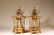 A Pair of Chinese Bronze Gilding Lanterns Inlaid with