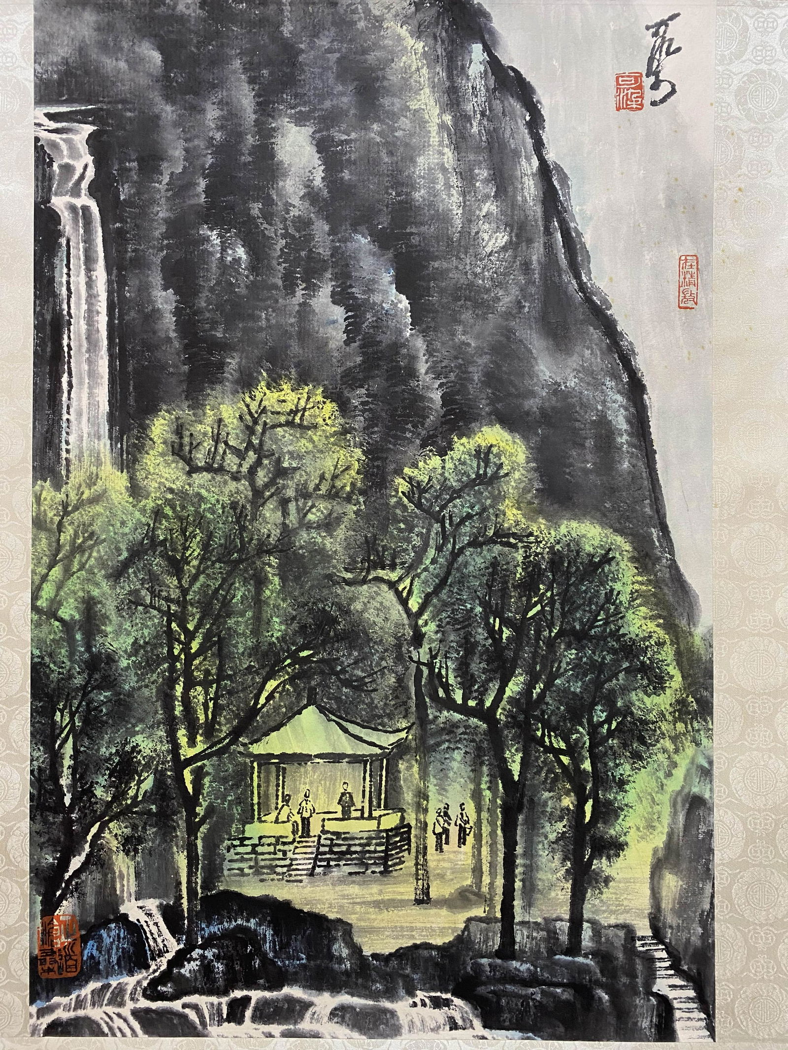 A Chinese Landscape Painting, Li Keran Mark: A Chinese Landscape Painting, Li Keran MarkLg.67cmï¼›Wd.44cmï¼›