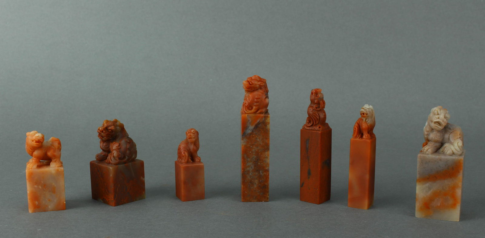 Group of Seven Shoushan Stone Seal (1 of 11)
