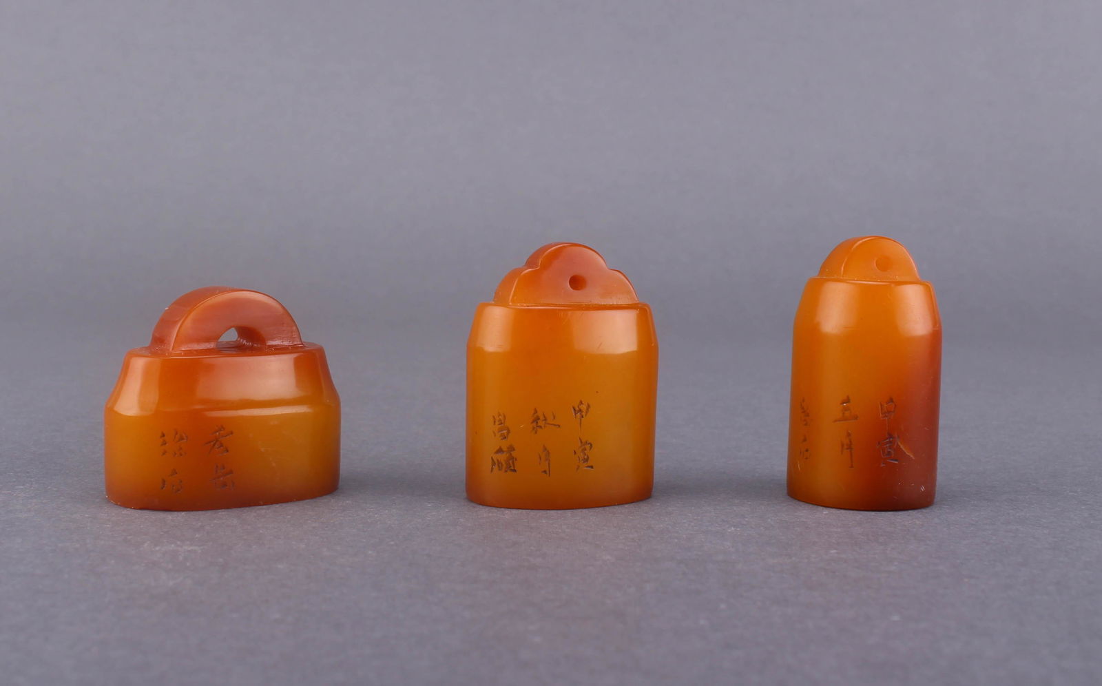 Group of Three Shoushan Stone Seal (1 of 5)