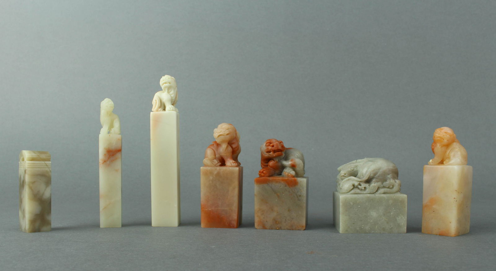 Group of Seven Shoushan Stone Seal (1 of 11)