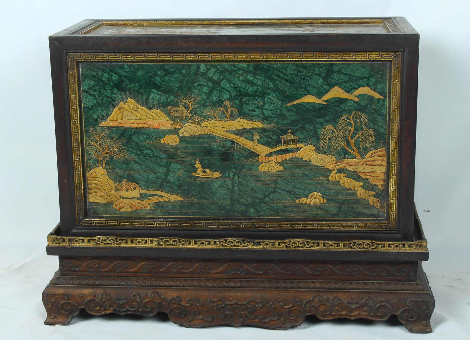 Gold Drawing Red Sandalwood Box (1 of 11)