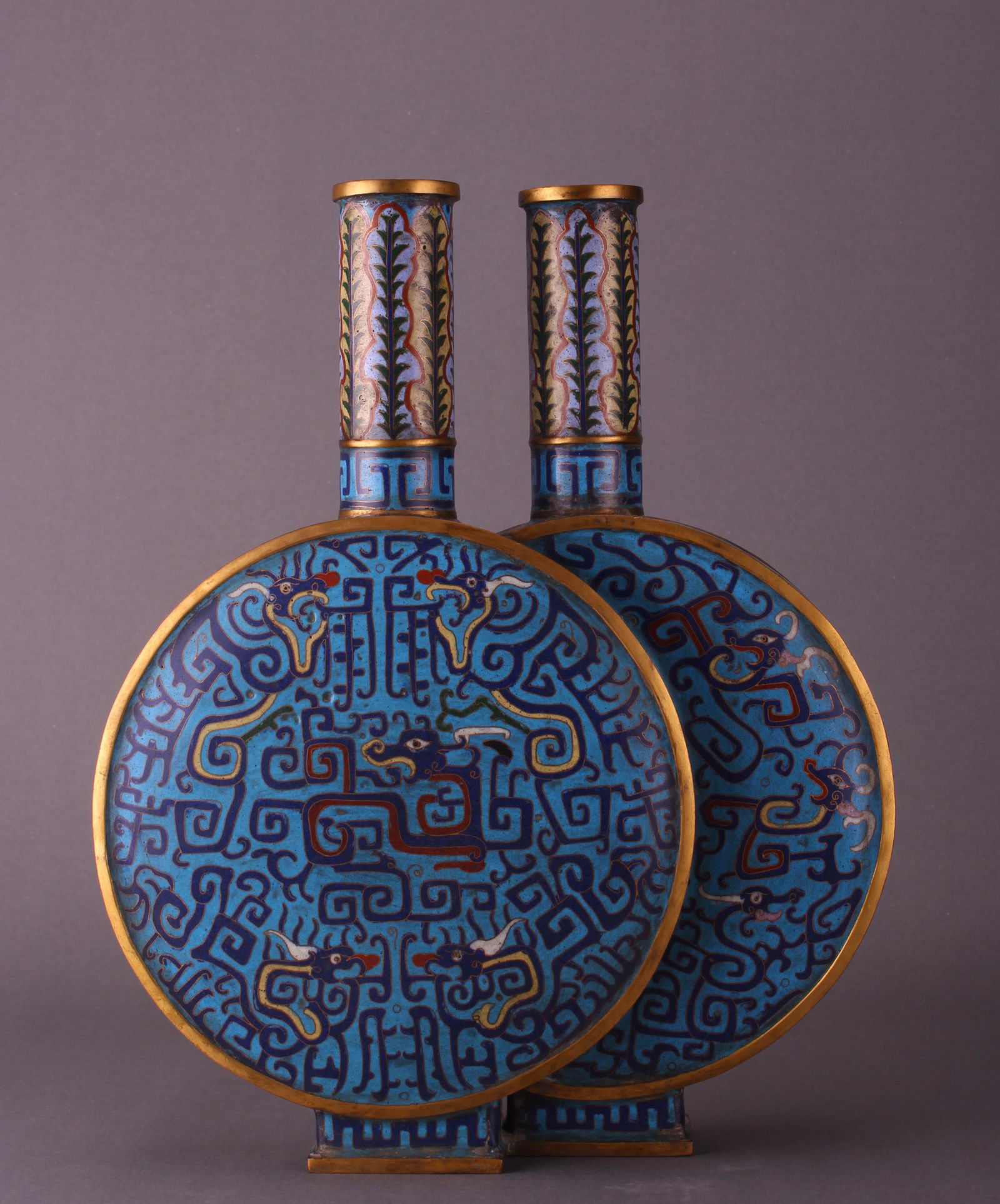 Gilt Bronze Cloisonne Vase (1 of 5)