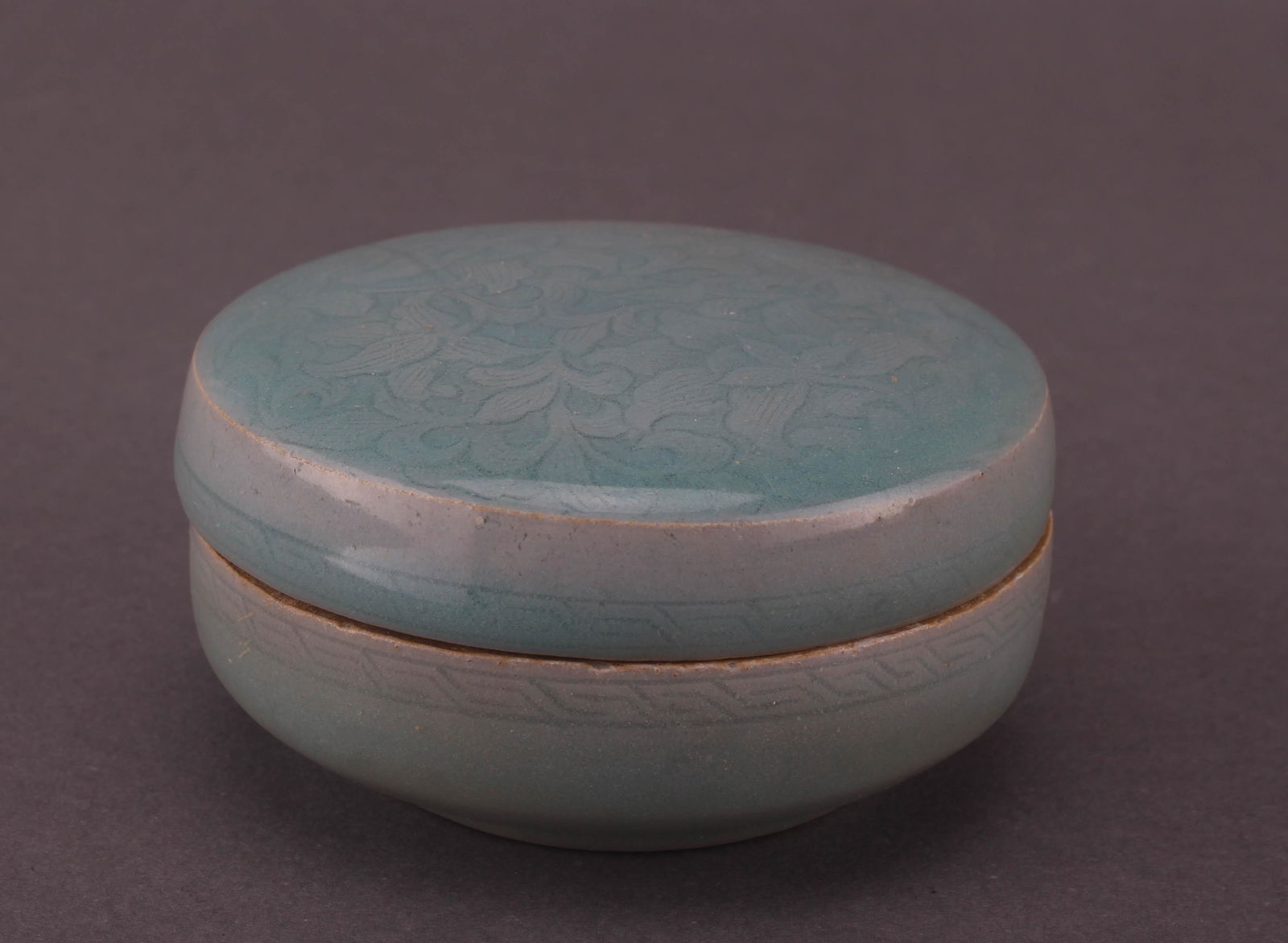 Grey Glazed Porcelain Lid Box (1 of 5)