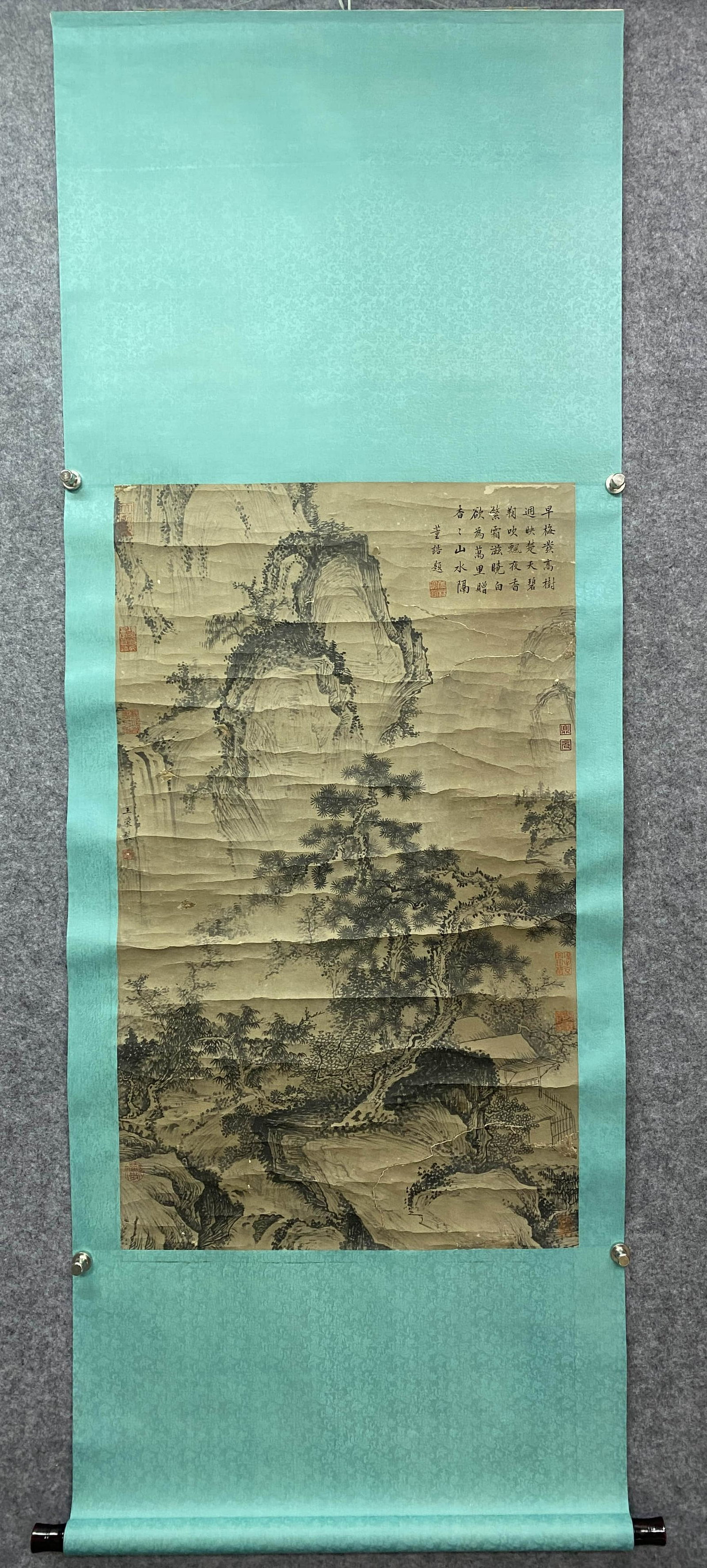 A VERTICAL SCROLL OF CHINESE LANDSCAPE PAINTING , WANG MENG: A VERTICAL SCROLL OF CHINESE LANDSCAPE PAINTING , WANG MENG131*68cm
