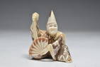 Japanese Elder with Fun Signed Bone Netsuke