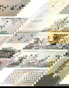 Signed Zhang Daqian, Chinese Scholar Painting, Ink and Color on Paper, Hand Scroll: Signed Zhang Daqian, Chinese Scholar Painting, Ink and Color on Paper, Hand ScrollLength:420cm, Width:33cm,