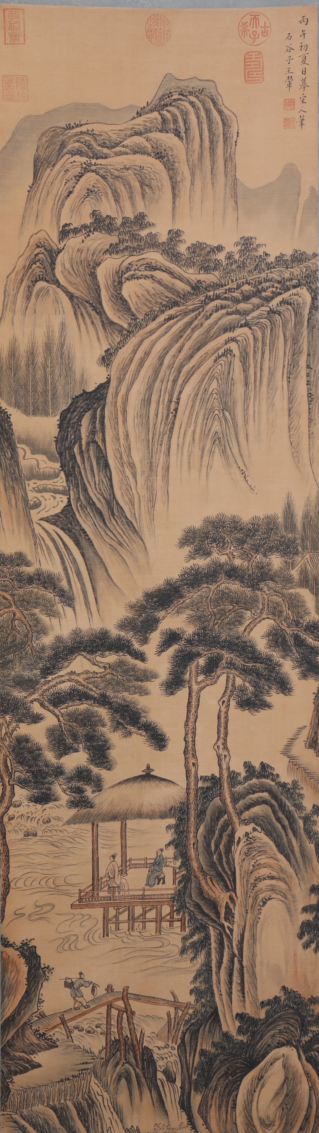 A Chinese Scroll Painting by Wang Hui: A Chinese Scroll Painting by Wang Hui44X155