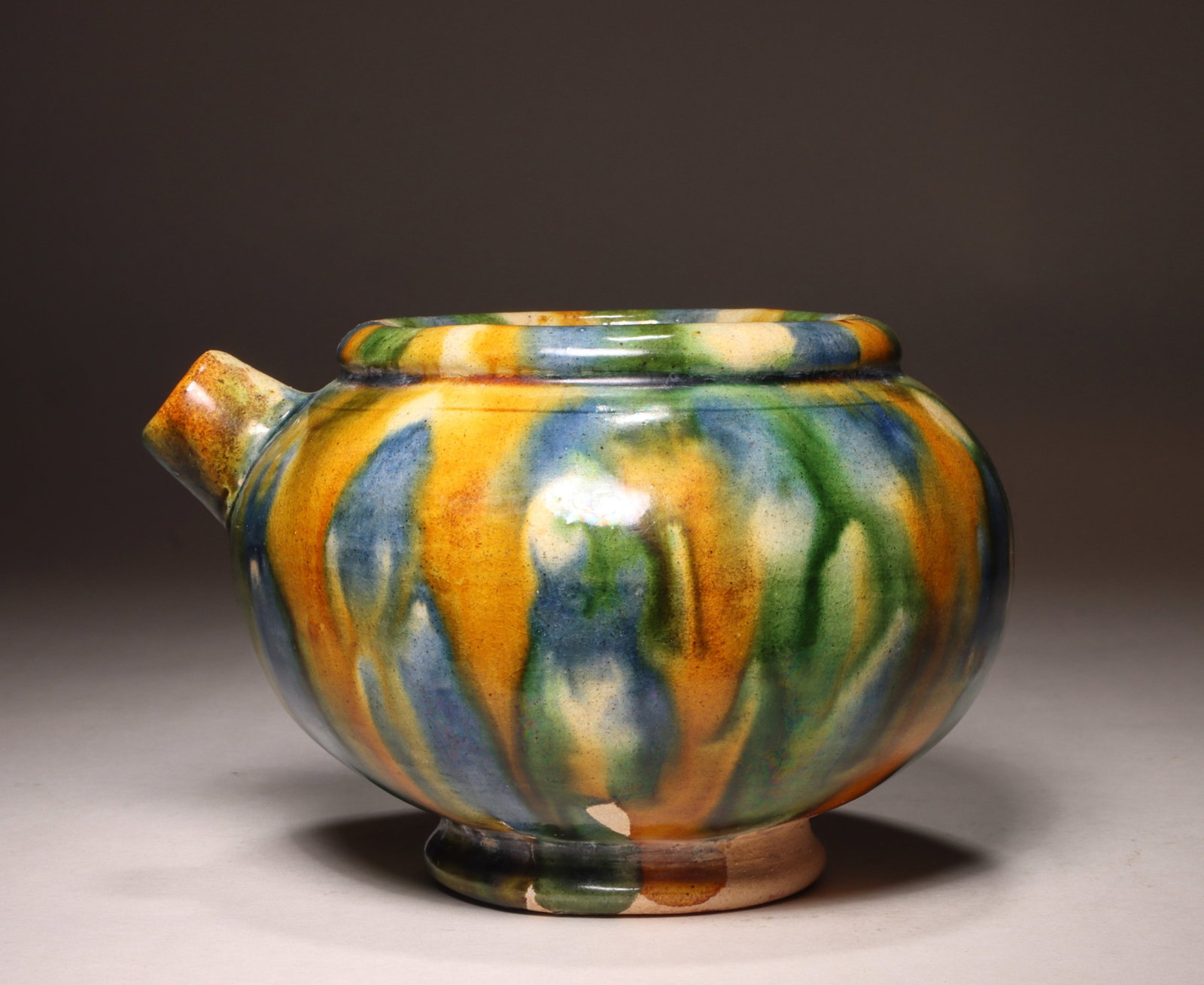 Three-colour Pot: Three-colour PotHï¼š9cm Dï¼š11cm