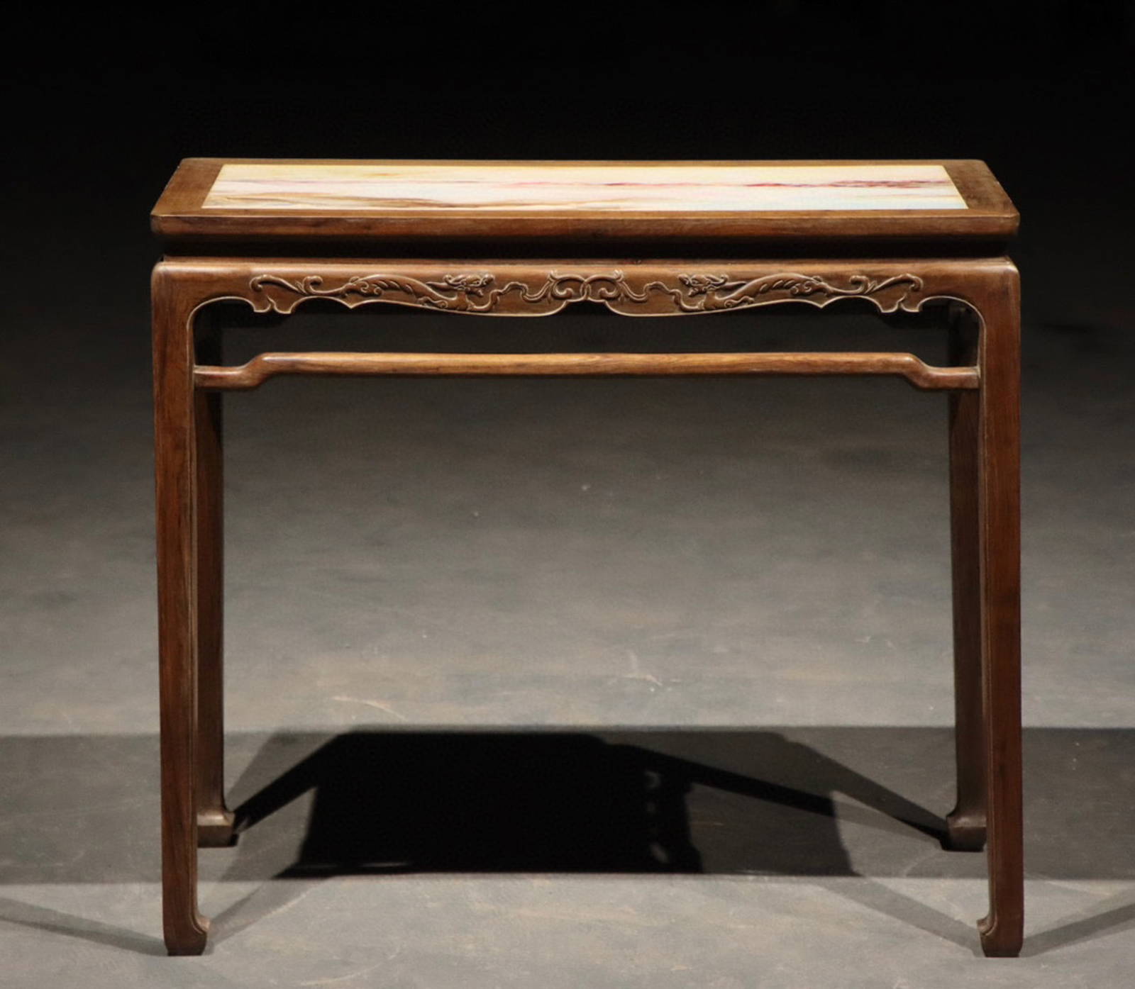 Huanghuali Stone Top Desk Auction