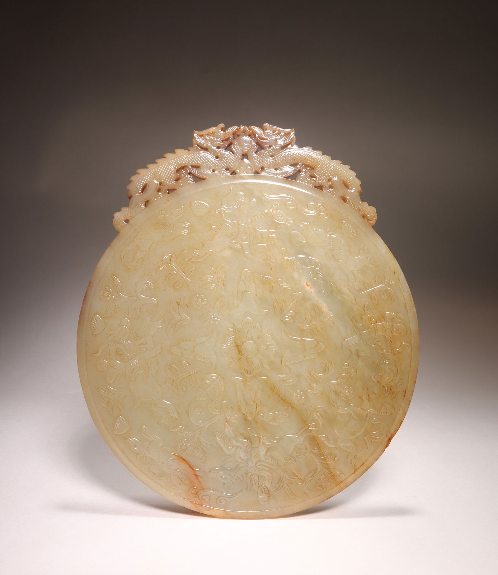 jade disk with a dragon pattern (1 of 10)