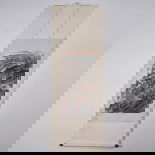 Chinese Drawing Landscape Painting,Zhao Wangyun Mark: Chinese Drawing Landscape Painting,Zhao Wangyun Mark (58 x 96 cm)