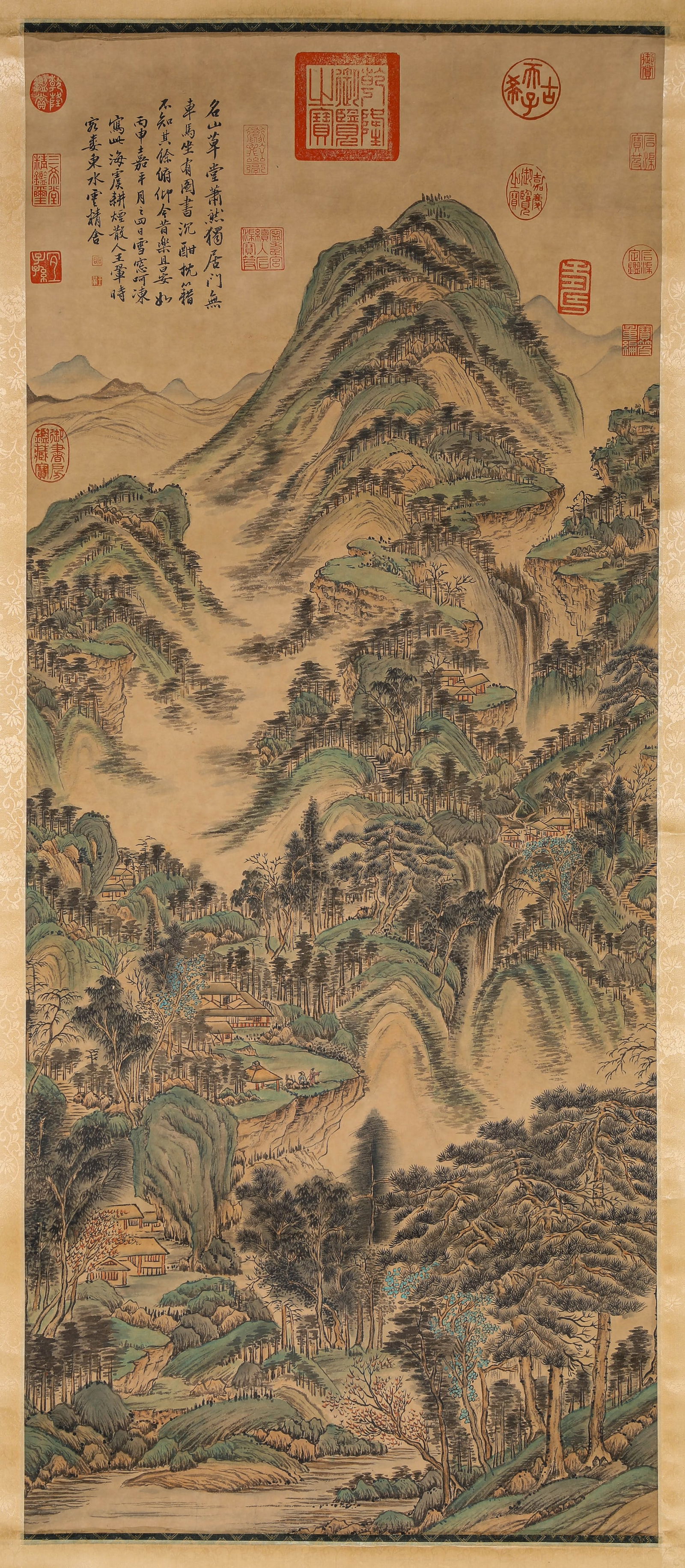 A Chinese Scroll Painting by Wang Hui: A Chinese Scroll Painting by Wang Hui (49.5 x 117cm)