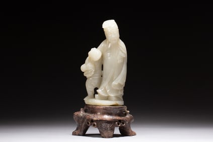 Jade Carved Character Ornament