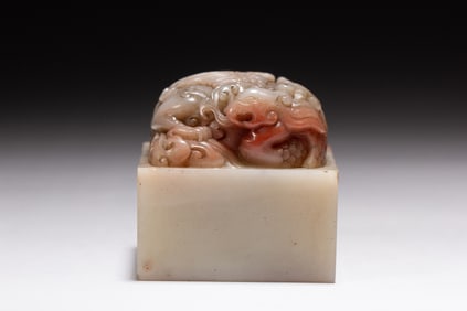 Shoushan Carved Beast Stone Seal