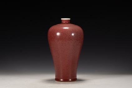 Red Glazed Porcelain Vase