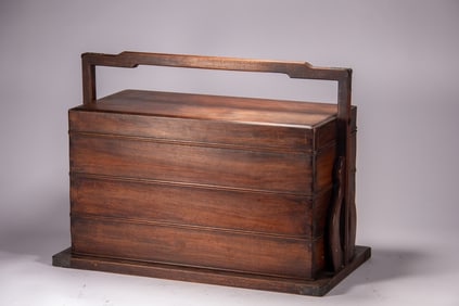 Huanghuali Wood Food Tray Box