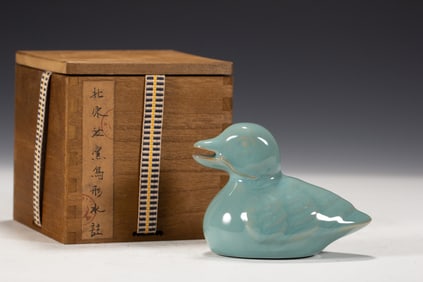 Ru Ware Porcelain Duck Shape Ornament