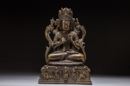 Bronze GuanYin Figure