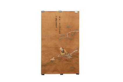 Silk Embroidery Character Pattern