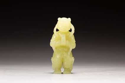 Jade Carved Child Ornament