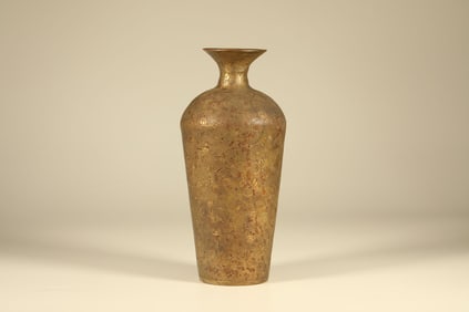 Gilt Bronze Carved Flower Pattern Vase