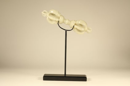 Jade Carved Vajra Ornament