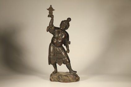 Bronze Carved Character Figure